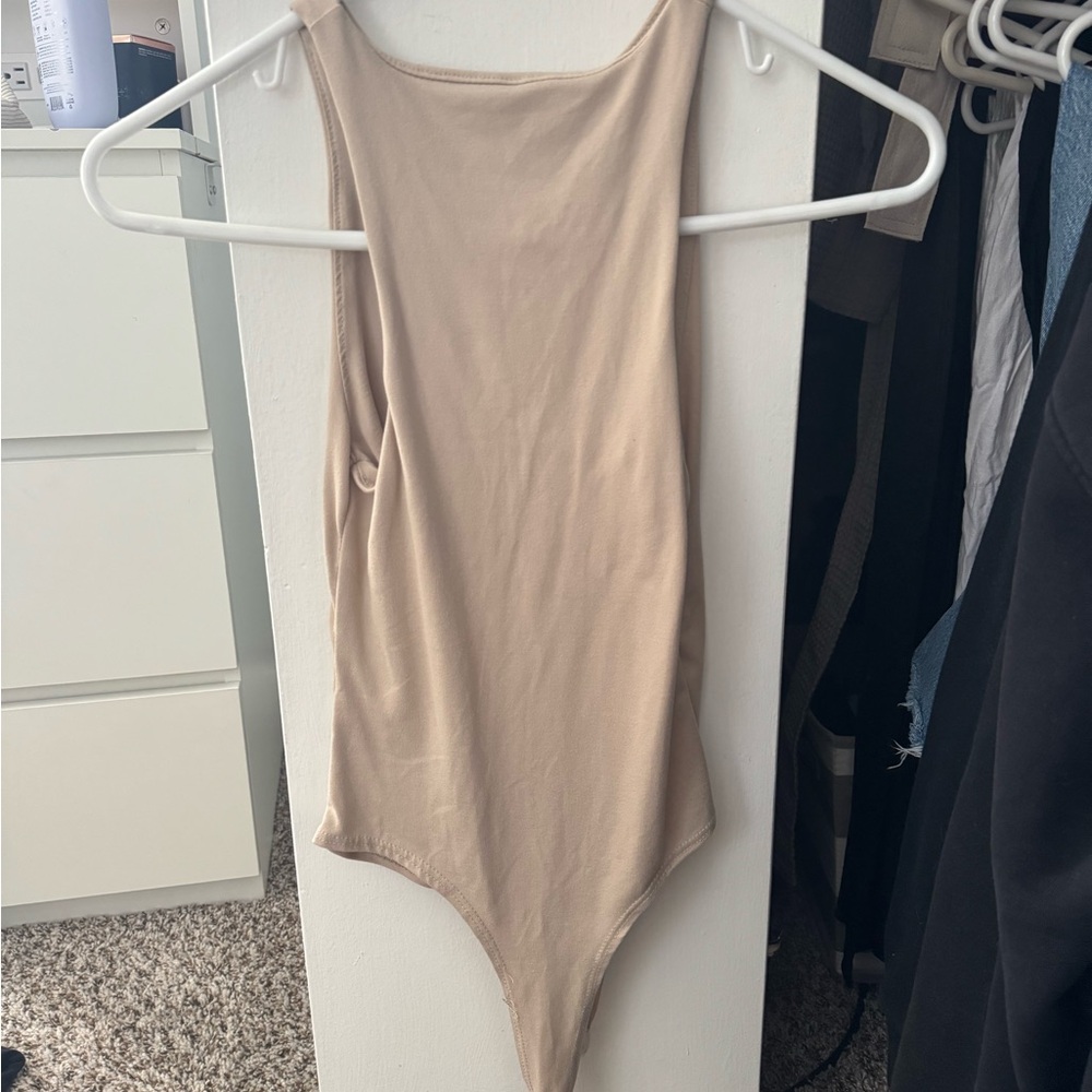 Elegant Tan Bodysuit